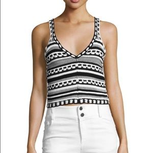 Sandrine Crochet Crop Tank